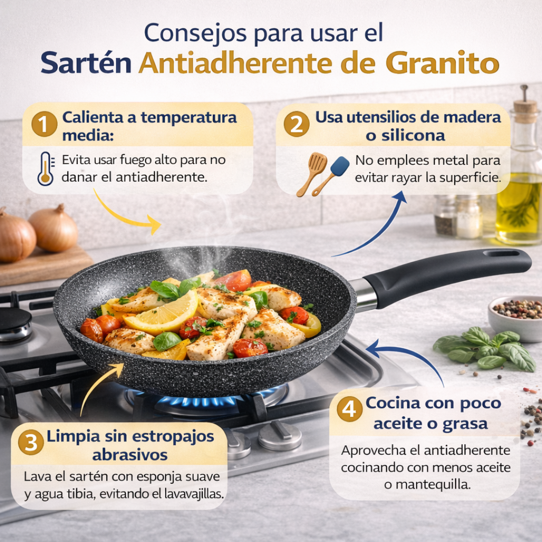 Uso del sart&eacute;n